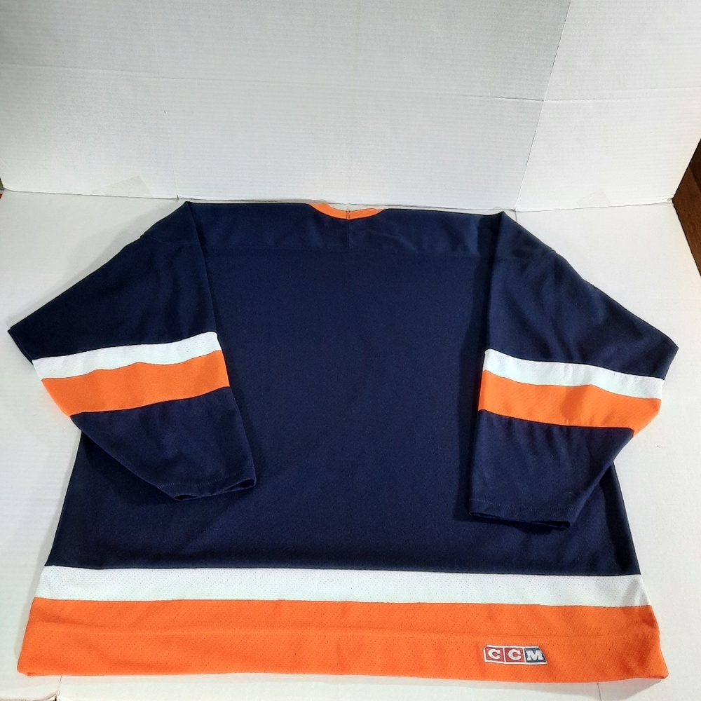 Vintage CCM Air-Knit Blank Hockey Jersey Made in Canada - Picture 4 of 5